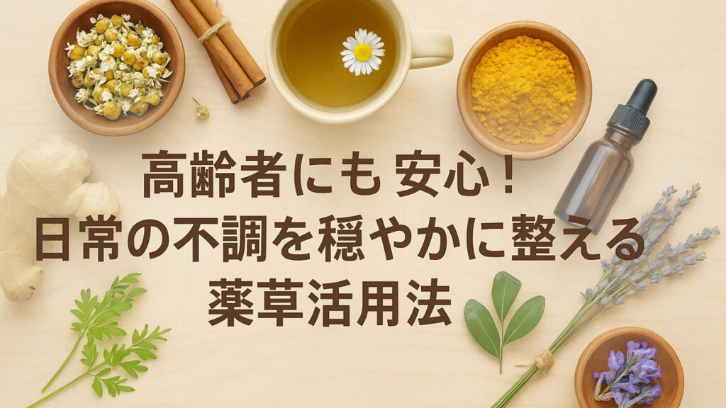 高齢者にも安心！日常の不調を穏やかに整える薬草活用法